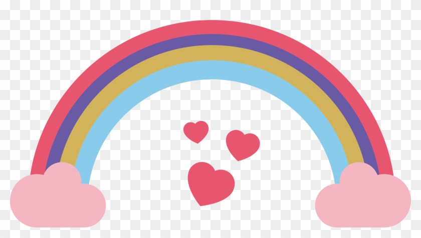 Bridge Rainbow Clip Art - Heart #1311548
