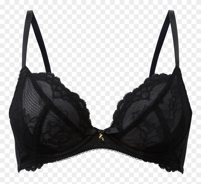 Black Lace Bra Png #1311706