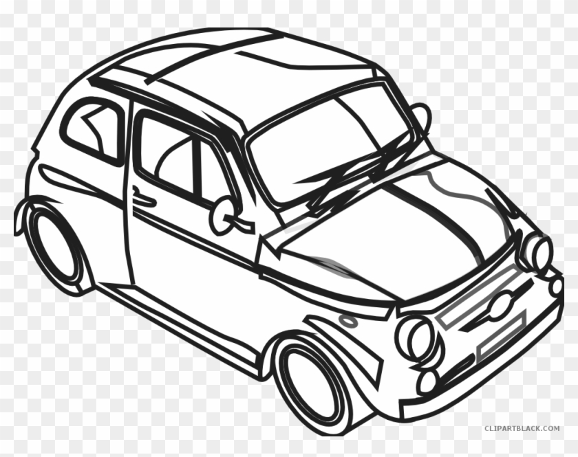 Race Car Transportation Free Black White Clipart Images - Cliparts Of A Car In Black And White #1311718