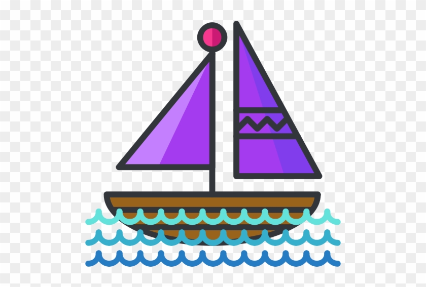Sail Clipart Pink Boat - Uncompressed Png #1311870