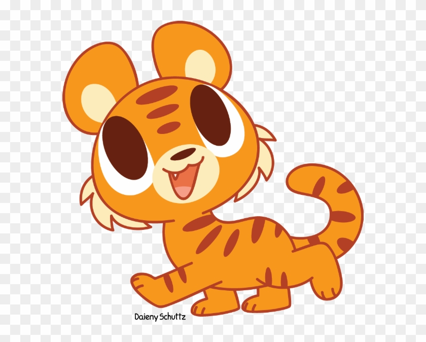 Happy Tiger By Daieny - Kawaii Tiger #1311944