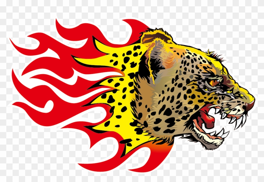 Ferocious Clipart Jaguar Head - Leopard #1311951