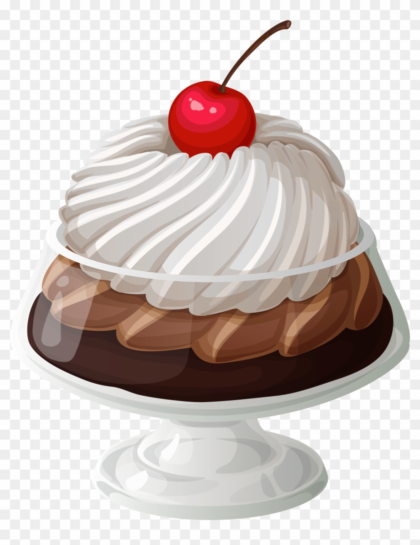 Sundae Clipart Transparent Food - Sobremesa Desenho Png #1311971