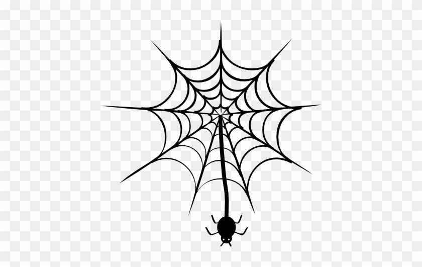 Down From Web Spider Icon - Spider Web Vector Png #1312053