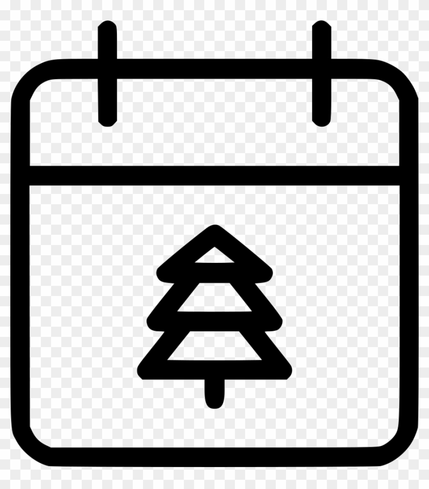 Calendar December Xmas Festival Date Comments - Icon Line Svg Calendar #1312080