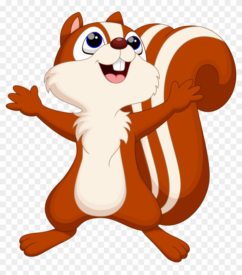 Squirrel Chipmunk Cartoon Clip Art - Squirrel Cartoon #1312109