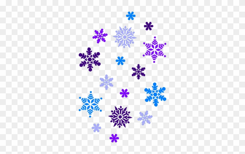 Falling Snowflake Clipart - Christmas Clip Art Snowflakes #1312197