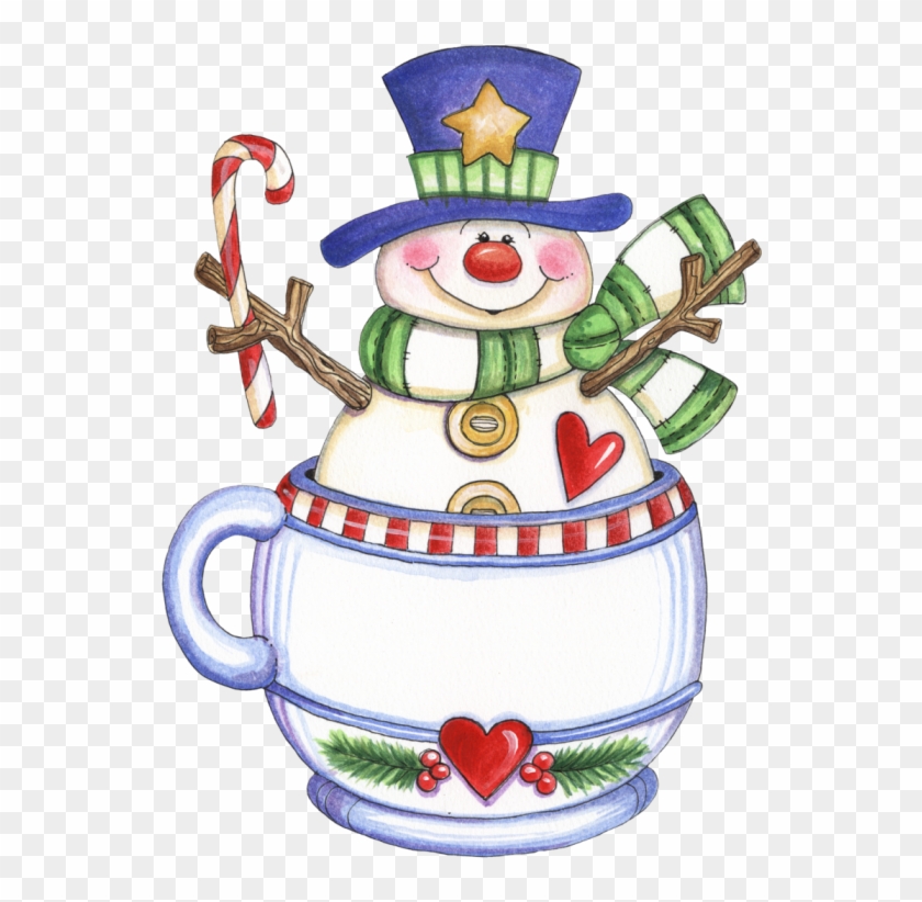 Snowman Clipartchristmas Clipartchristmas Imageswinter - Snowman In A Mug Clipart #1312218
