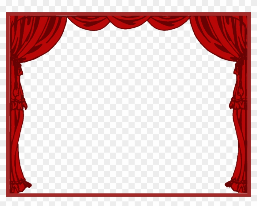 The Best Stage Curtain Clipart Black And White U Cb - Stage Curtains Clip Art #1312358