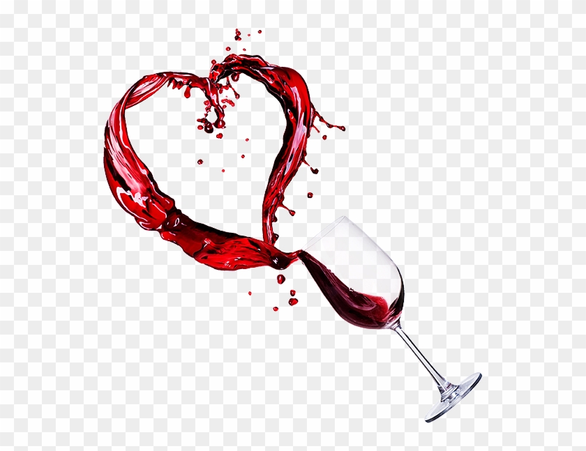 Wine Glass Heart Png #1312407