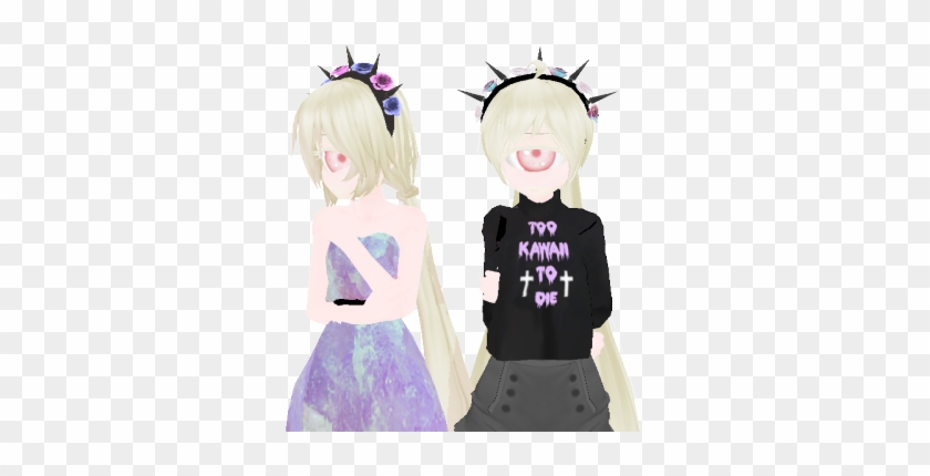 Pastel Goth Cyclop Twins - Pastel Goth Mmd Dl #1312453