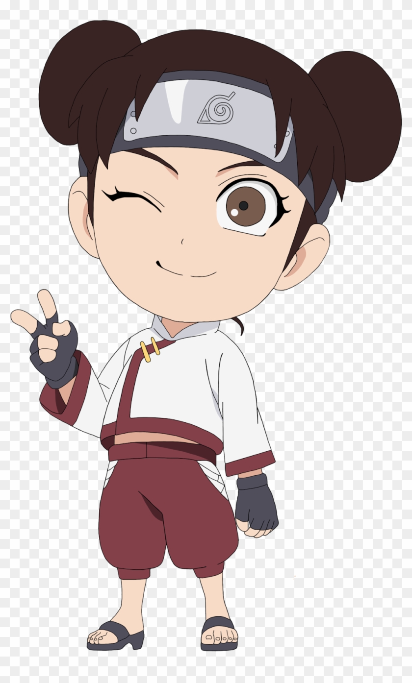 Tenten Naruto Uzumaki Sasuke Uchiha Ino Yamanaka Hinata - Naruto Chibi Tenten #1312489