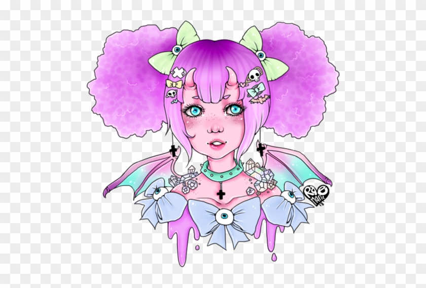 Pastel Goth Drawing
