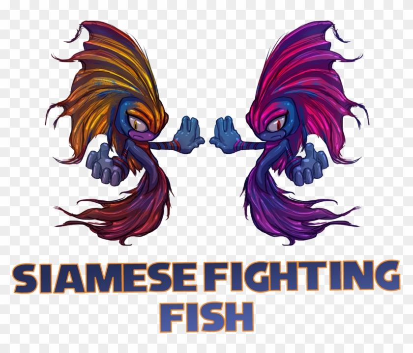 Siamese Fighting Fish Sonic Verse Jam By Ultimatetattts - Siamese Fighting Fish Cartoon #1312527