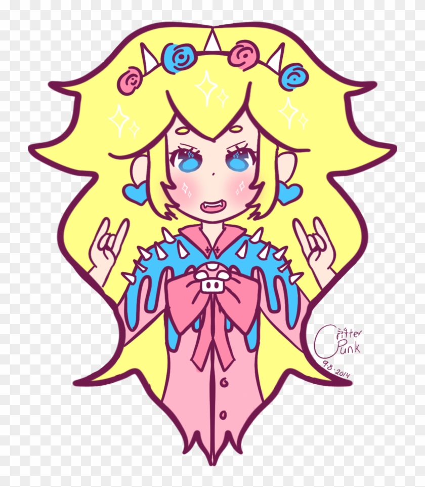 Pastel Goth Princess Peach By Critterpunk - Pastel Goth Princess Peach #1312553