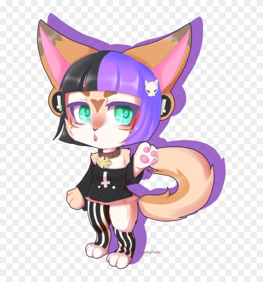 [ Open ]pastel Goth Fennec Fox By Wanderingphobos - Cartoon #1312565