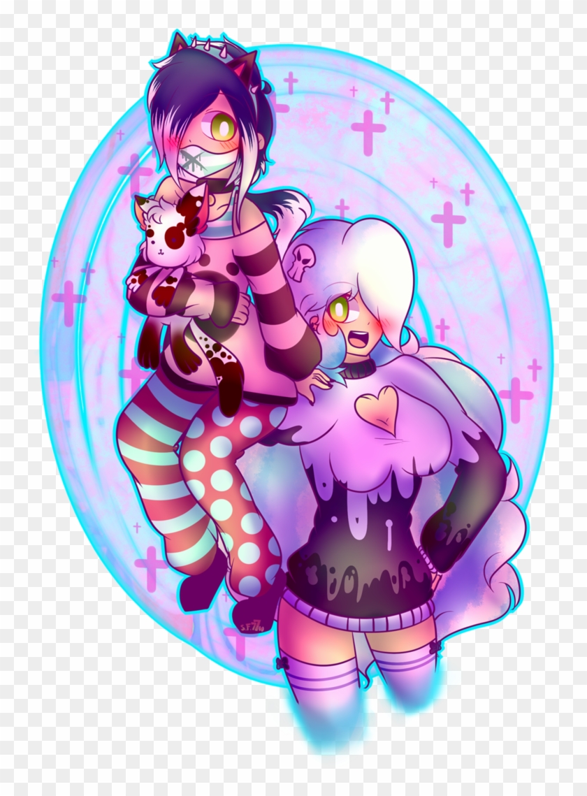 [my Oc's , Kasuca , Nastuiro] Pastel Goth Brothers - Cartoon #1312572