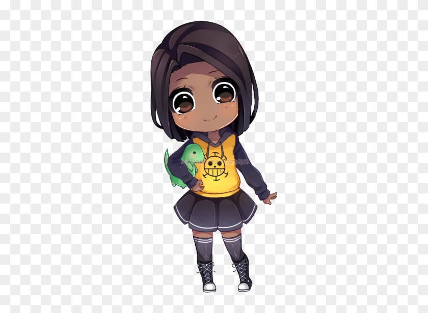 Xatomicrenee By Peachirii - Dark Skin Chibi Girl #1312591