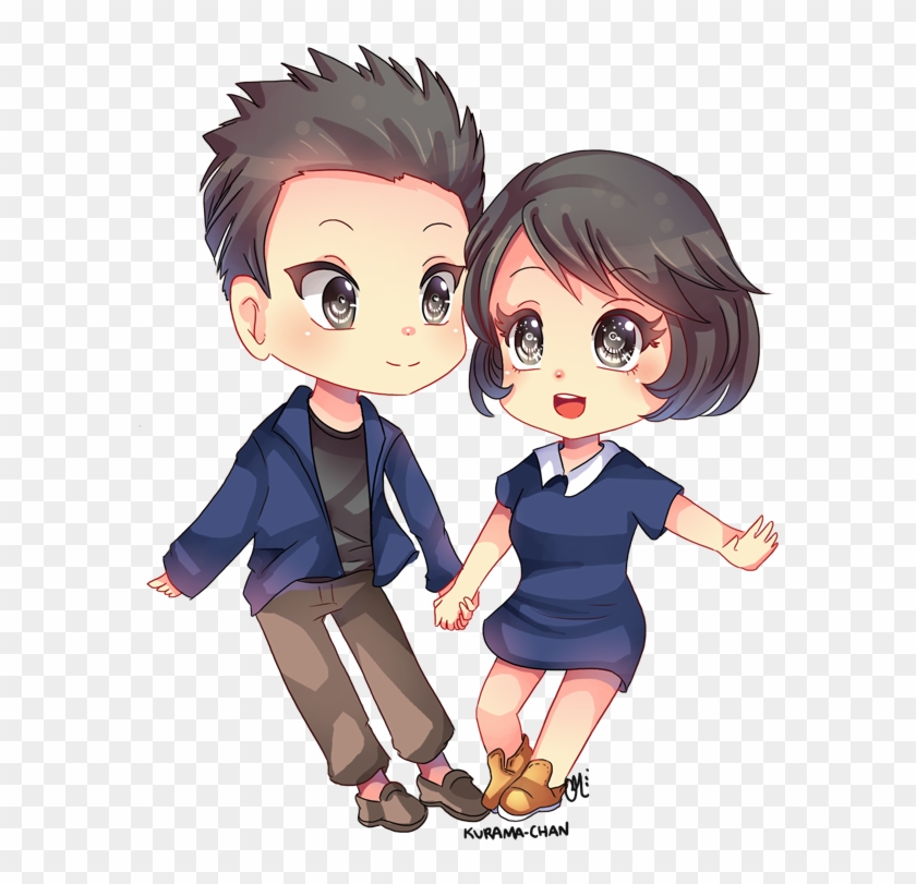 Chibi Couple Commission For Color Walk By Kurama Chan - Chibi Couple Commission For Color Walk By Kurama Chan #1312618