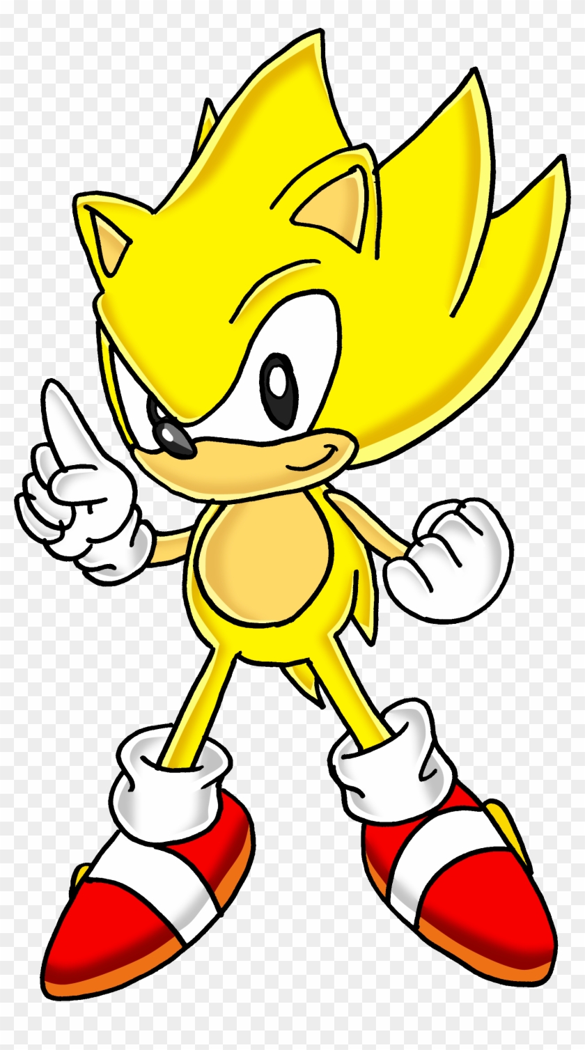 Sonic The Hedgehog Clipart Super Sonic - Classic Super Sonic And Tails #1312808