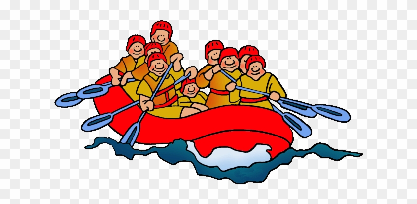 Raft Cartoon Stock Illustrations 353 Raft Cartoon Stock - White Water Rafting Clipart #1312818