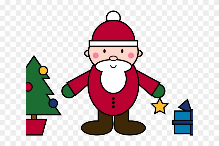 Santa Claus Clipart Simple - Kolay Noel Baba Çizimleri #1312829