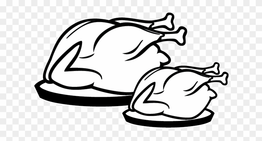 2) Choose Meals - Clip Art Chicken Black And White #1312867
