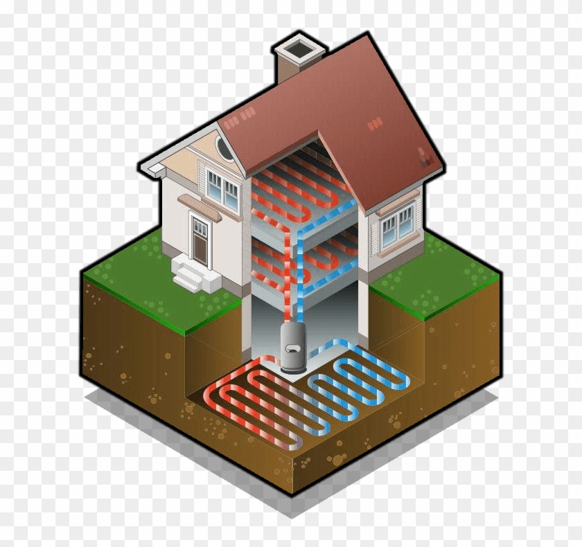 Geothermal Heat Pump Geothermal Heating Geothermal - Geothermal Heating System In House #1312883