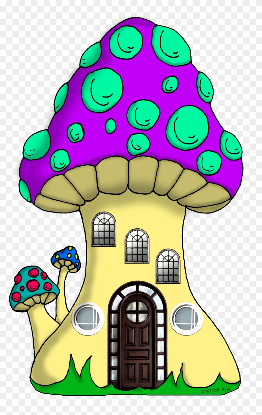 Little Mushroom Hut Cartoon Free Transparent PNG Clipart Images
