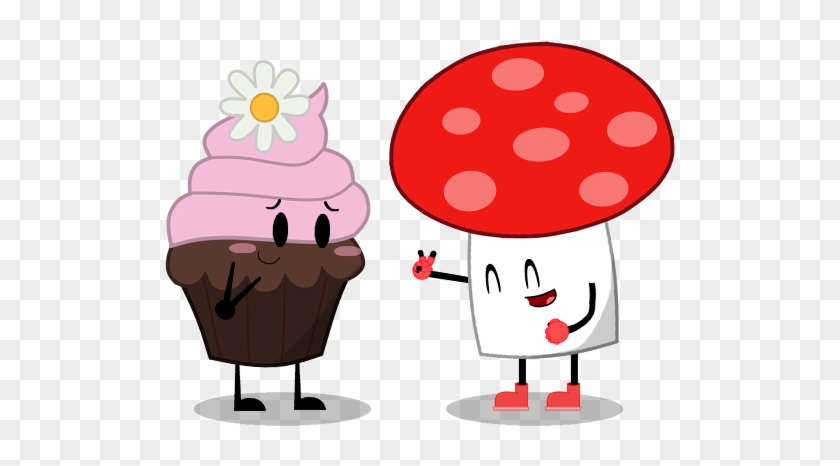 Mushroom And Cupcake By Wikerstervolski - Plum Clip Art #1313080