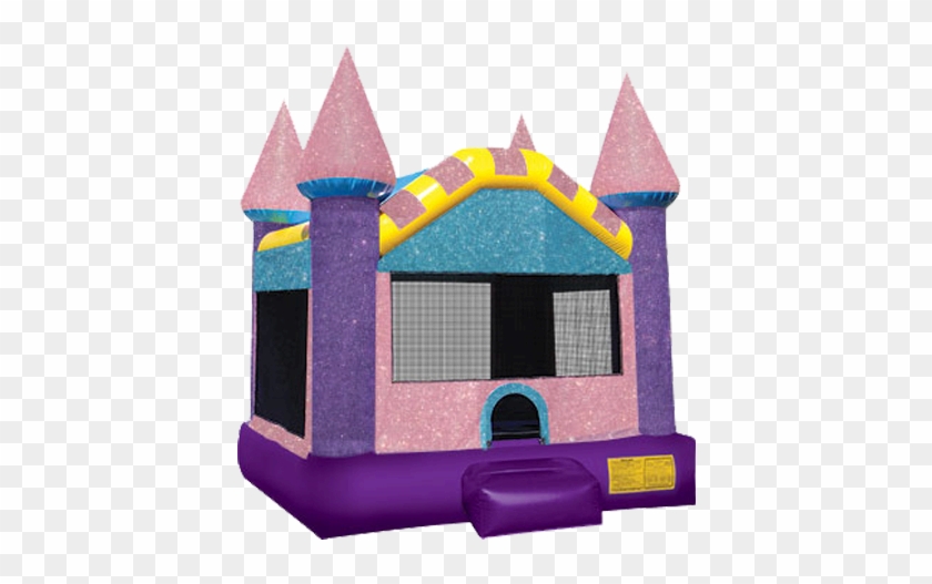 Inflatable Bouncers Castle House Water Slide - Dazzling Castle Bounce House #1313094