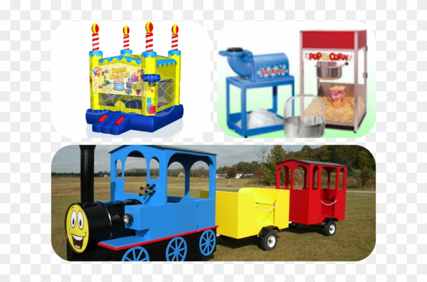 Trackless Train & Bounce Package - Snow Cone Machine #1313096