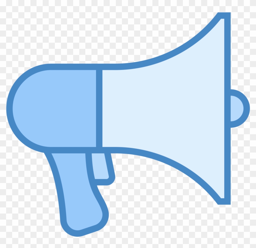 This Is A Megaphone - Advertising Icon Blue #1313130