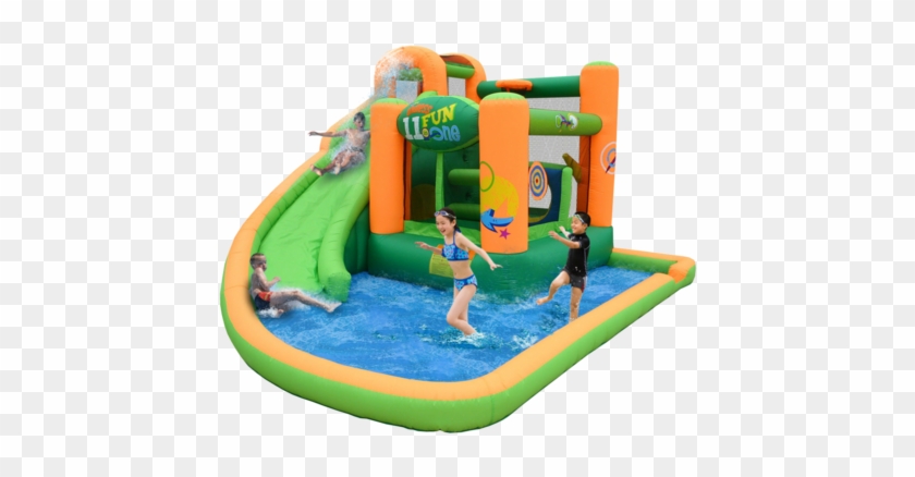 There Are Abundant Choices In The Market For An Inflatable - Bounce House Water Slide #1313170
