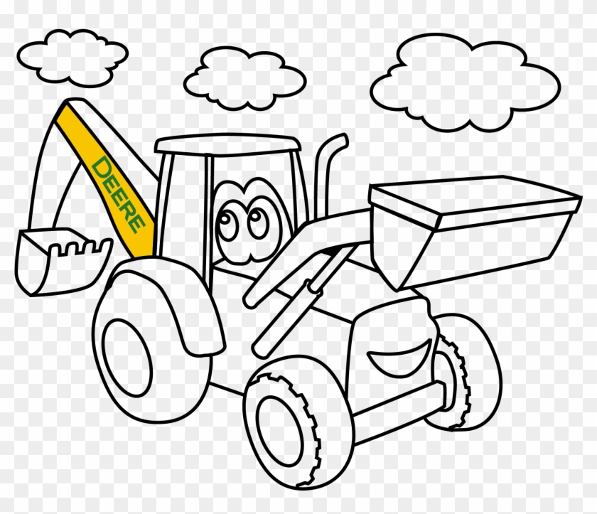 Desenho de Tractor para Colorir - Colorir.com