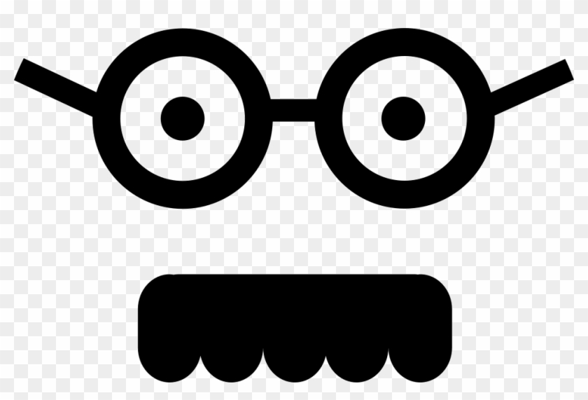 Male Square Face With Glasses And Mustache Comments - Emoticon #1313187