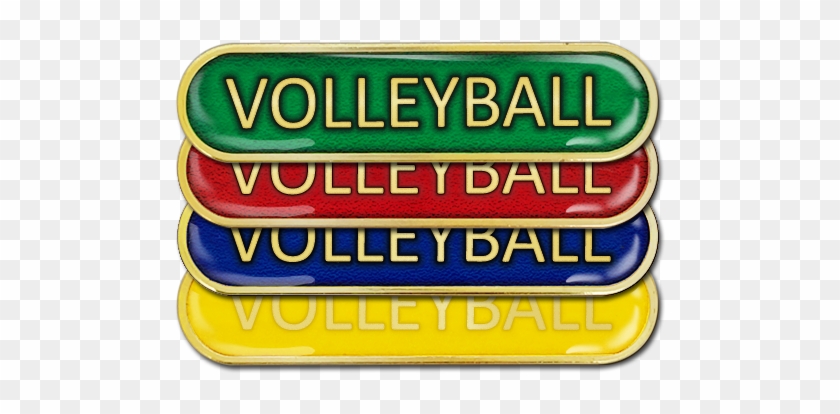 Volleyball Bar Badge By School Badges Uk - School Badges Uk #1313227
