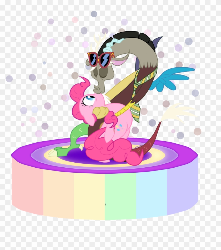 Artist Spiritto Discopie Discord Kissing Pinkie Pie - Discord Kiss Pinkie Pie #1313267