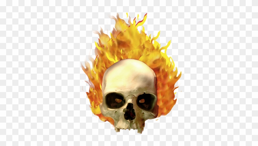 Flaming Skulls 1, Skull On Fire Clip Art - Skull On Fire Png #1313511