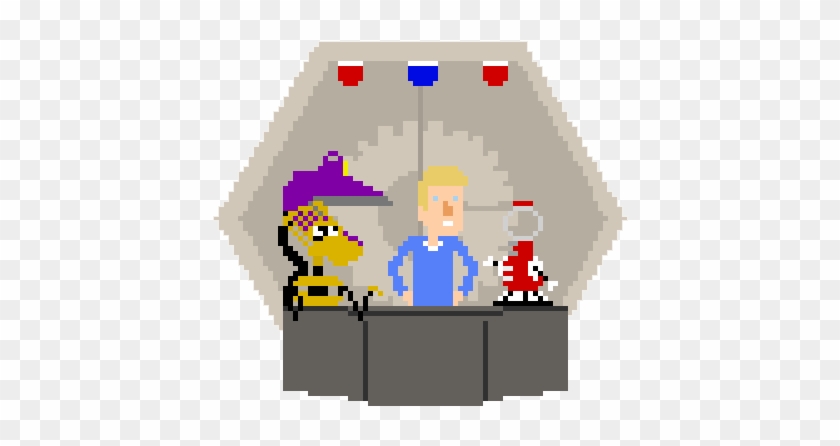 Mystery Science Theater 3000 Pixel Art Gif - Crow T Robot Pixel #1313548
