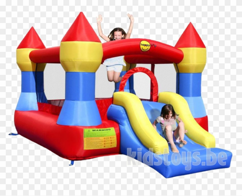 Happy Hop Castle Bouncer With Slide - Happyhop Bouncing Castle Castle With Slide #1313594