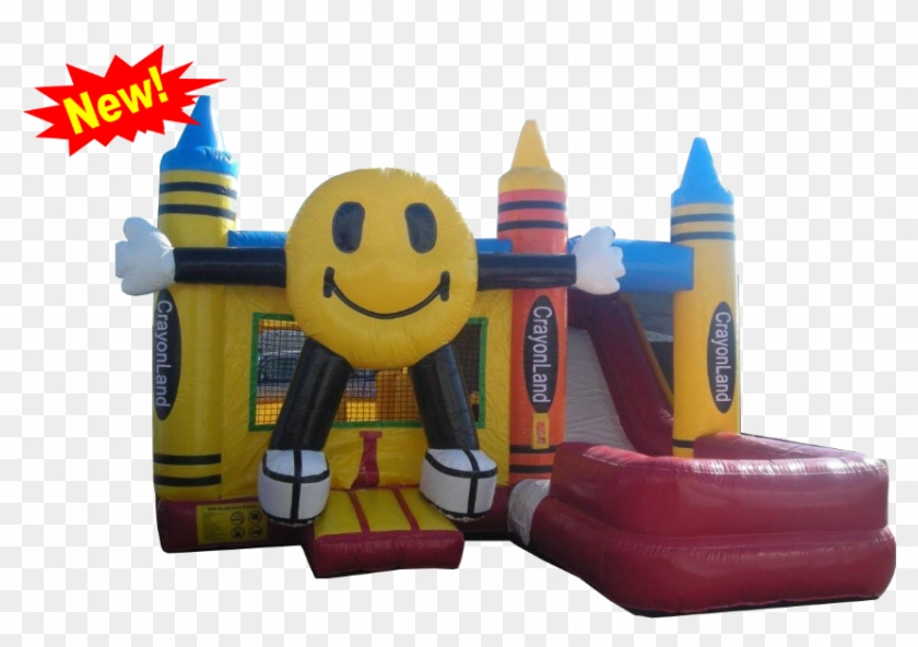 Happy Face Space Saving Combo - Jumpers With Water Slides #1313606