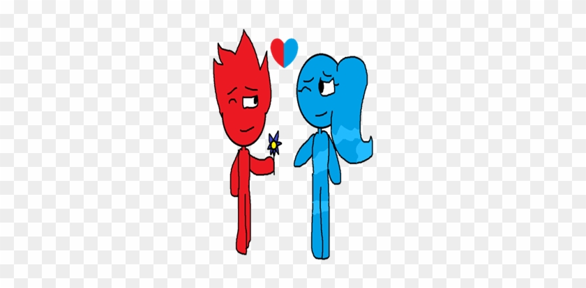 Fire Boy And Water Girl <3 - Cartoon #1313612