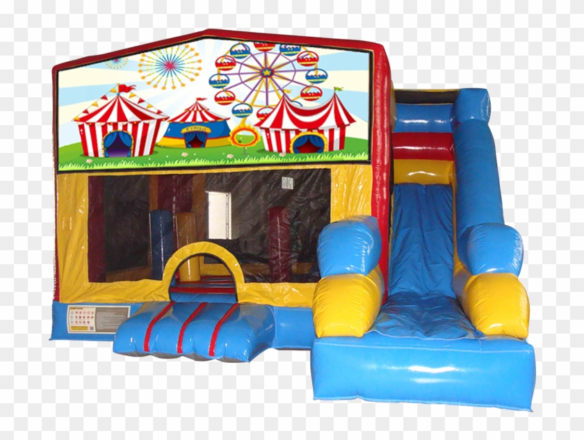 7 In 1 Carnival Bounce House And Slide - Carnival Themed Bounce House #1313618
