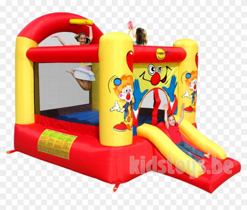 Happy Hop Clown Slide And Hoop Bouncer Large - Happy Hop 9304y #1313690