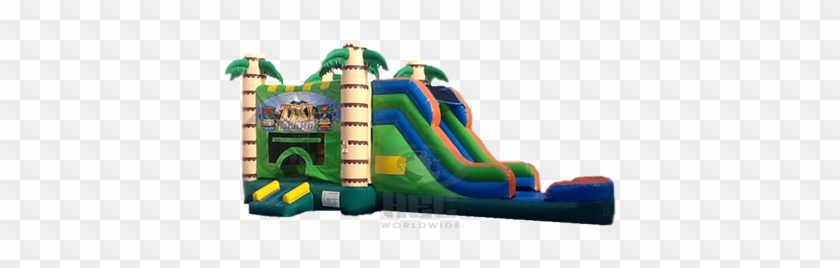 Tropical Combo Bouncer - Inflatable Castle #1313712