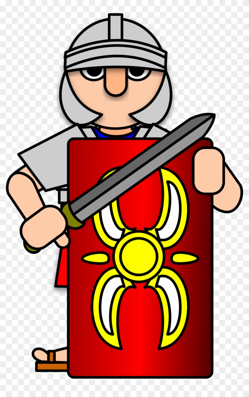 Roman Warriors Clipart Solider Free Clipart On Dumielauxepices - Roman Soldier Clipart #1313791