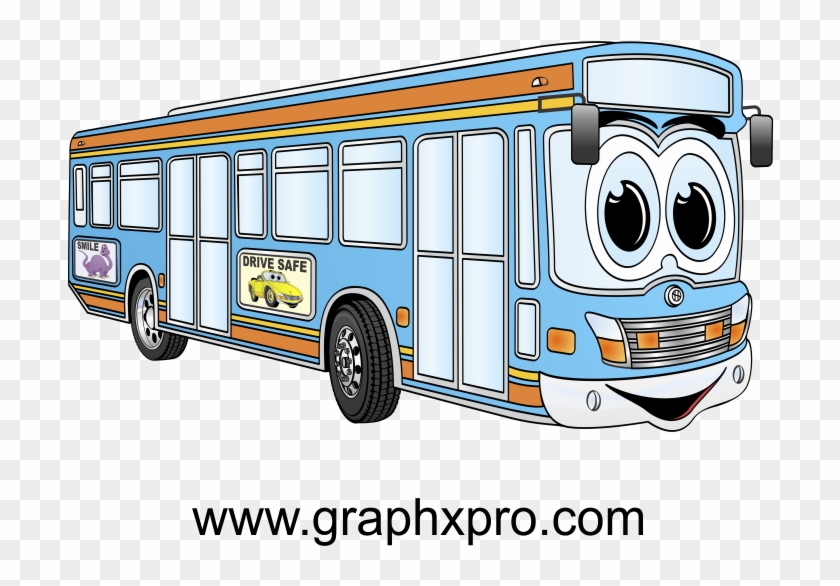 Buses, Cartoons, Animated Cartoons, Cartoon, Busses, - City Bus Cartoon -  Free Transparent PNG Clipart Images Download