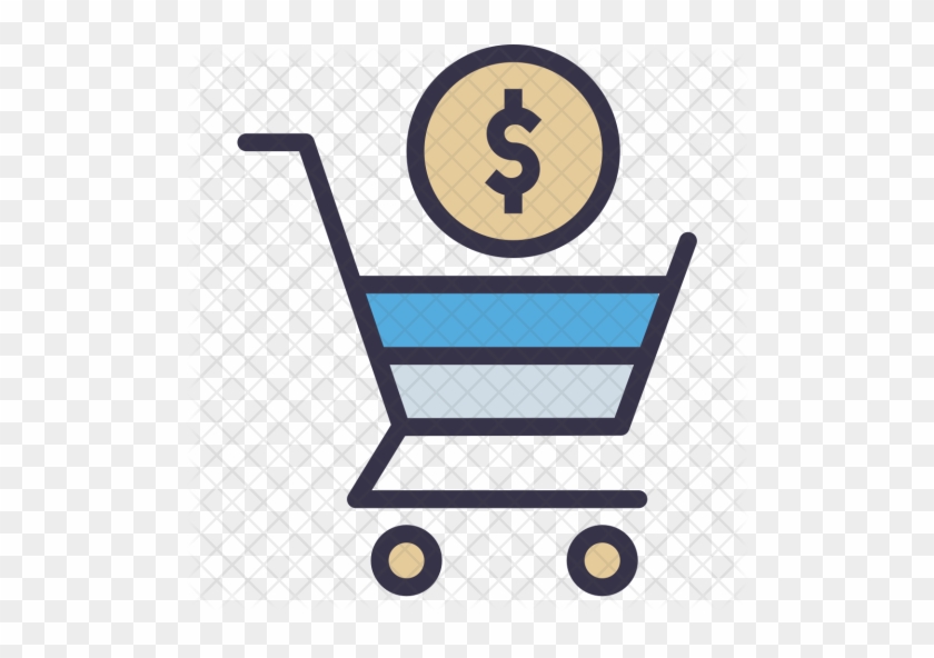 Online, Shopping, Cart, Trolly, Dollar, Sign, Currency, - Shopping Cart #1313817