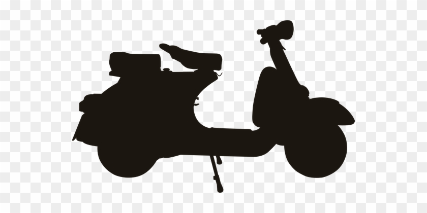 Scooter, Vehicle, Silhouette, Motorcycle - Scooter Silhouette #1314052